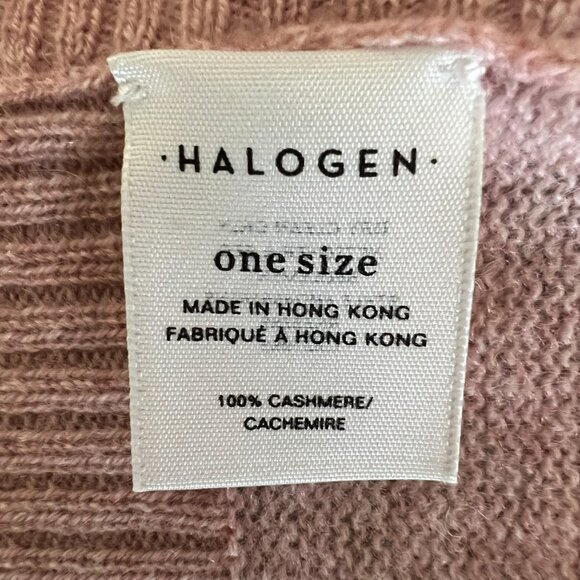 Halogen Cashmere Open Front Cardigan Sweater In Pink One Size - Picture 12 of 13